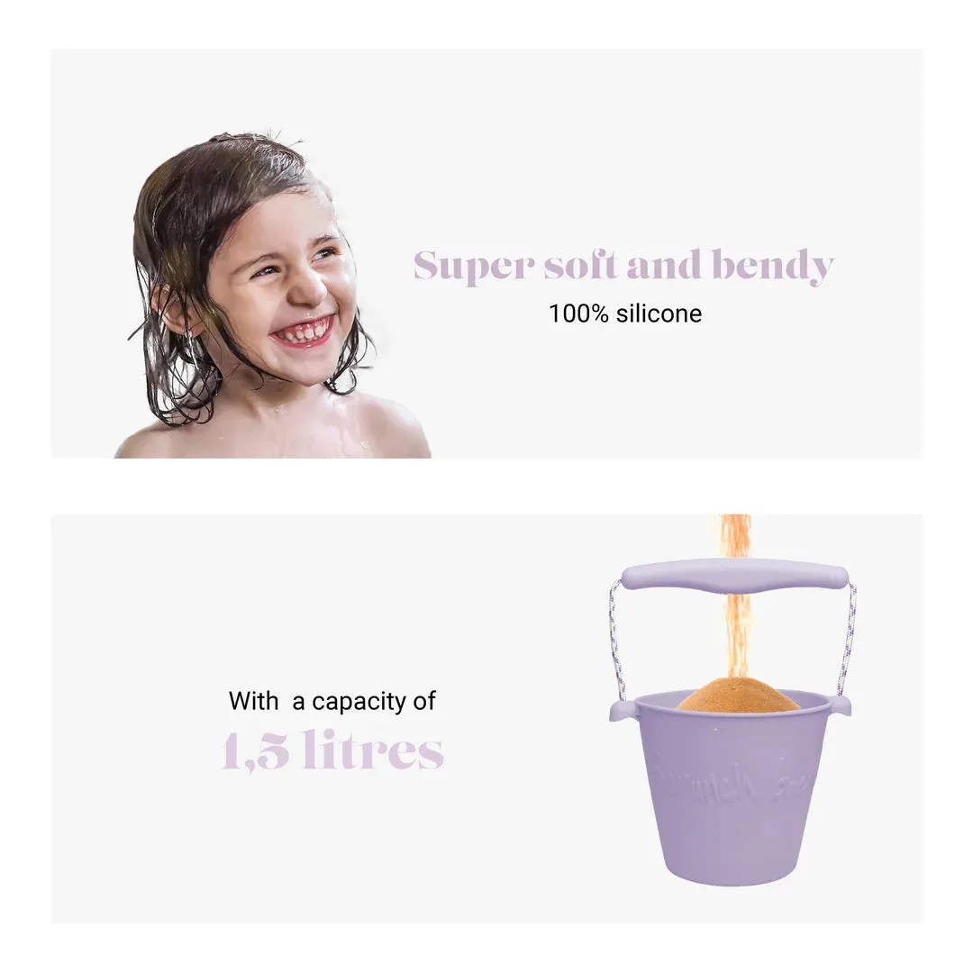 Scrunch Silicone Bucket Light Purple - Roll it, Fold it, Scrunch it!