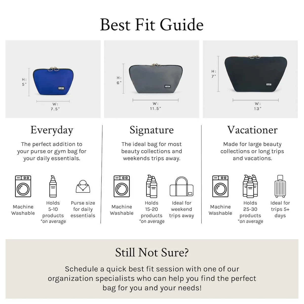 Signature Leather Makeup Bag