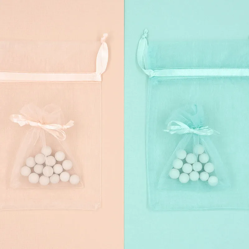 SMALL ORGANZA BAG MINT 17CMX12.5CM 5PC