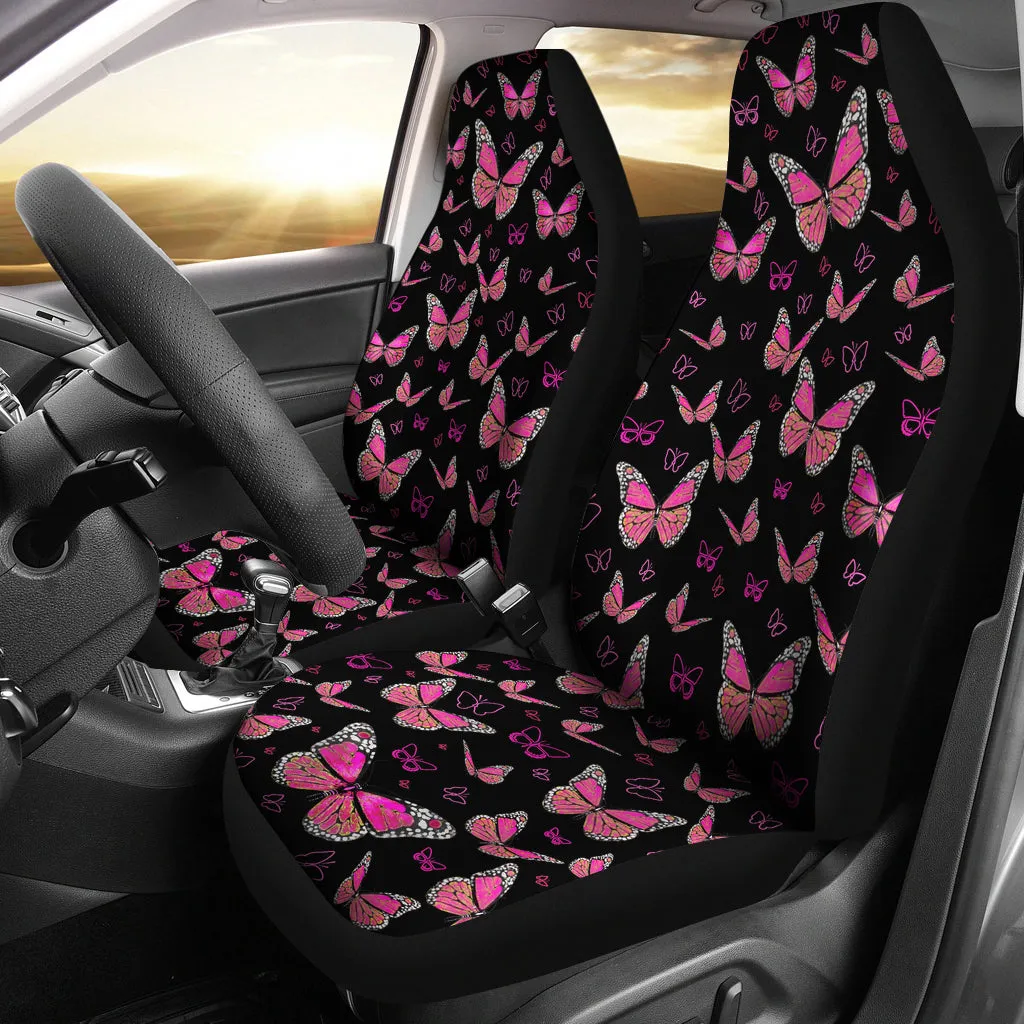 Small Pink Butterflies Car Seat Covers Butterfly Design