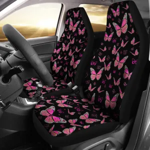 Small Pink Butterflies Car Seat Covers Butterfly Design