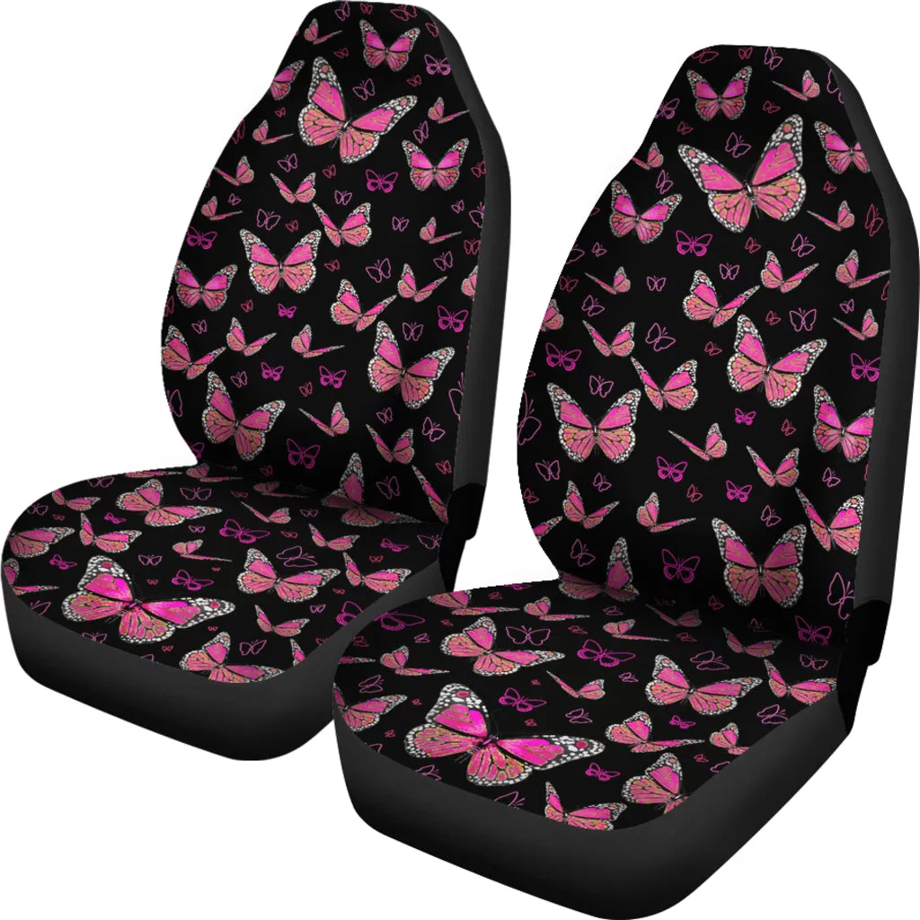 Small Pink Butterflies Car Seat Covers Butterfly Design
