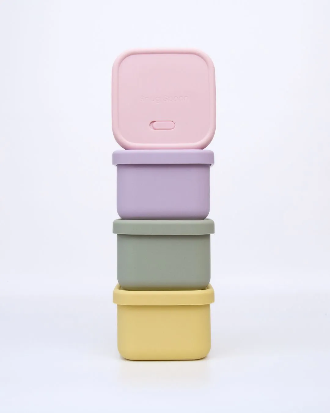 Small Square Silicone Lunchbox – Compact, Leak-Proof & Eco-Friendly (450ml)