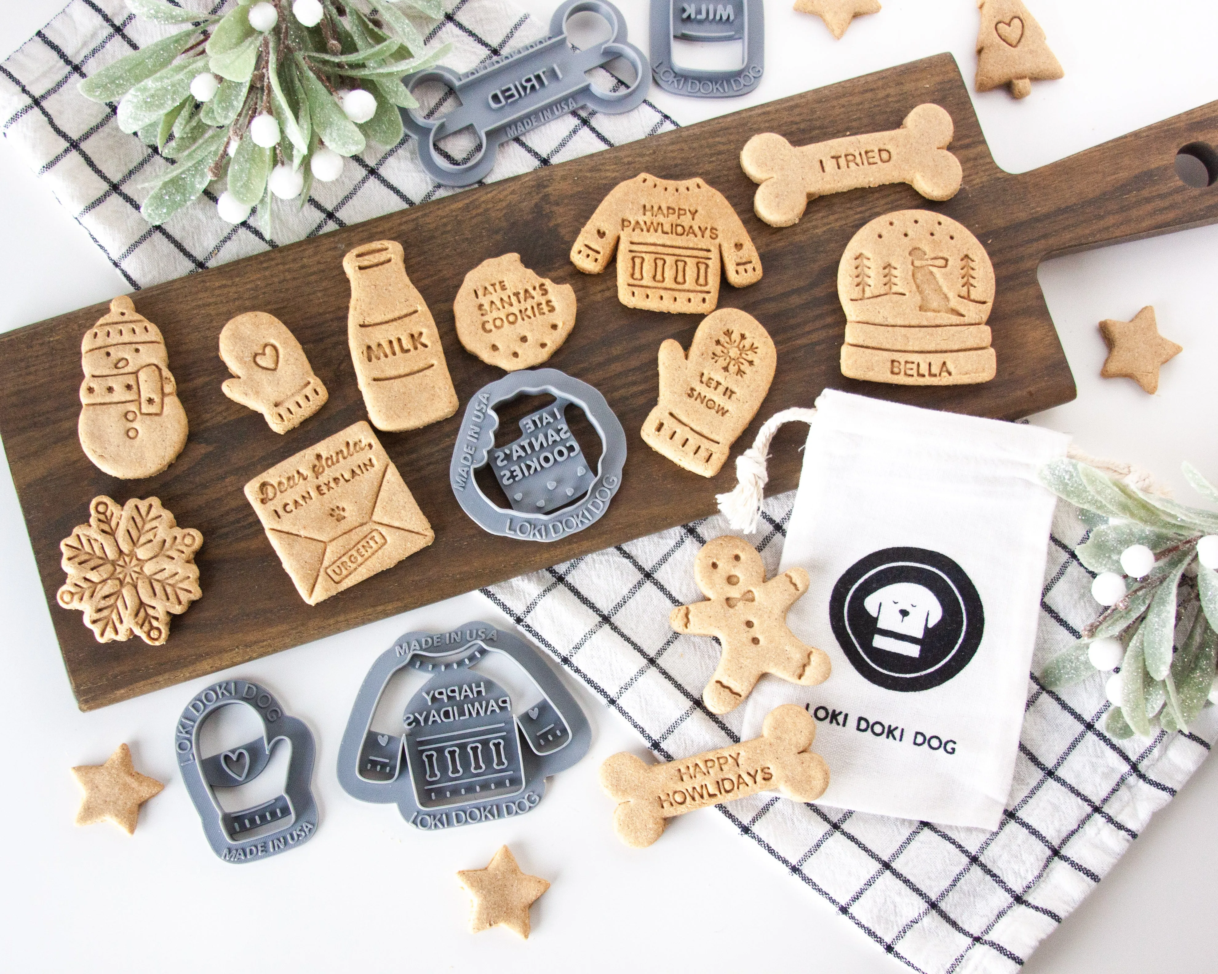 Snowman Dog Biscuit Cookie Cutter