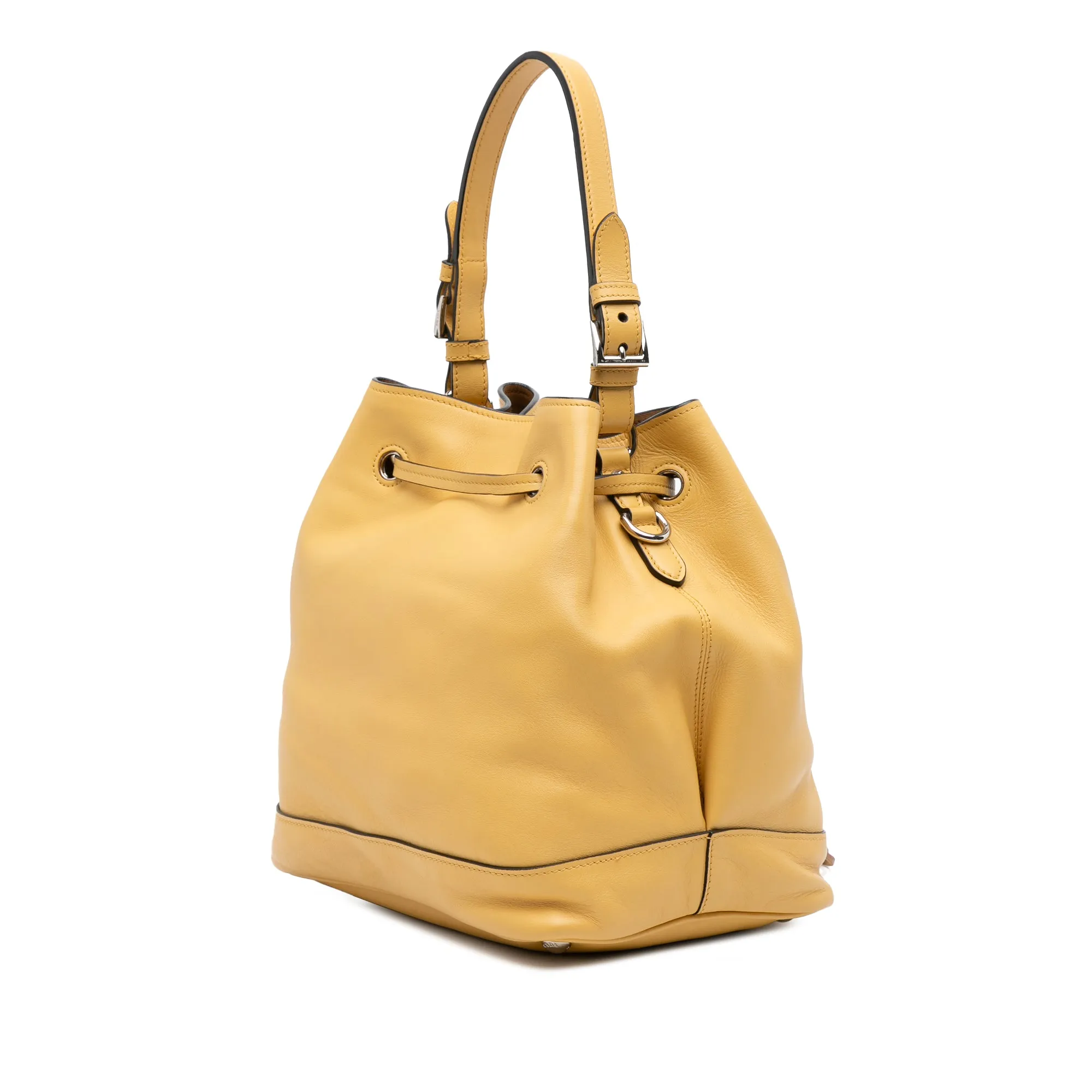 Soft Calf Convertible Drawstring Bucket Bag