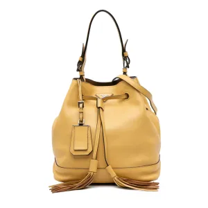 Soft Calf Convertible Drawstring Bucket Bag