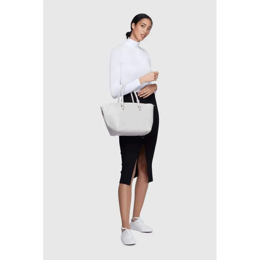 Sophie Vegan Leather Tote Handbag | Grey