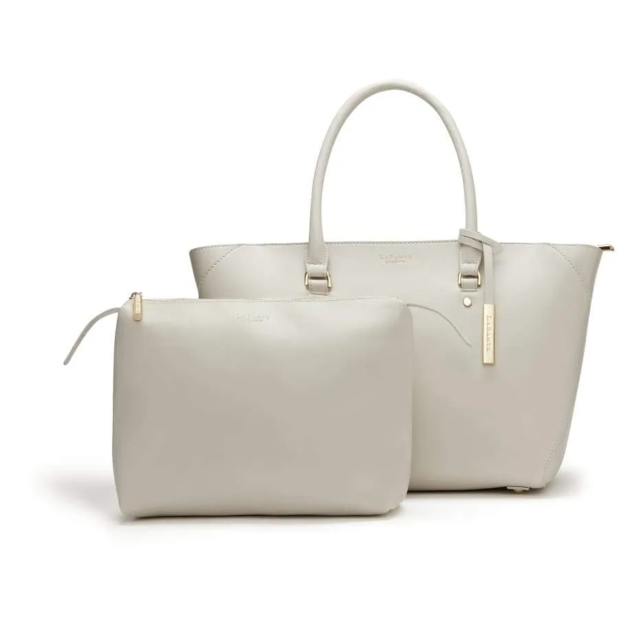 Sophie Vegan Leather Tote Handbag | Grey
