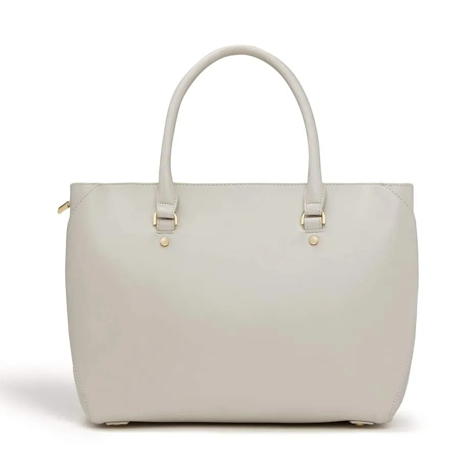 Sophie Vegan Leather Tote Handbag | Grey