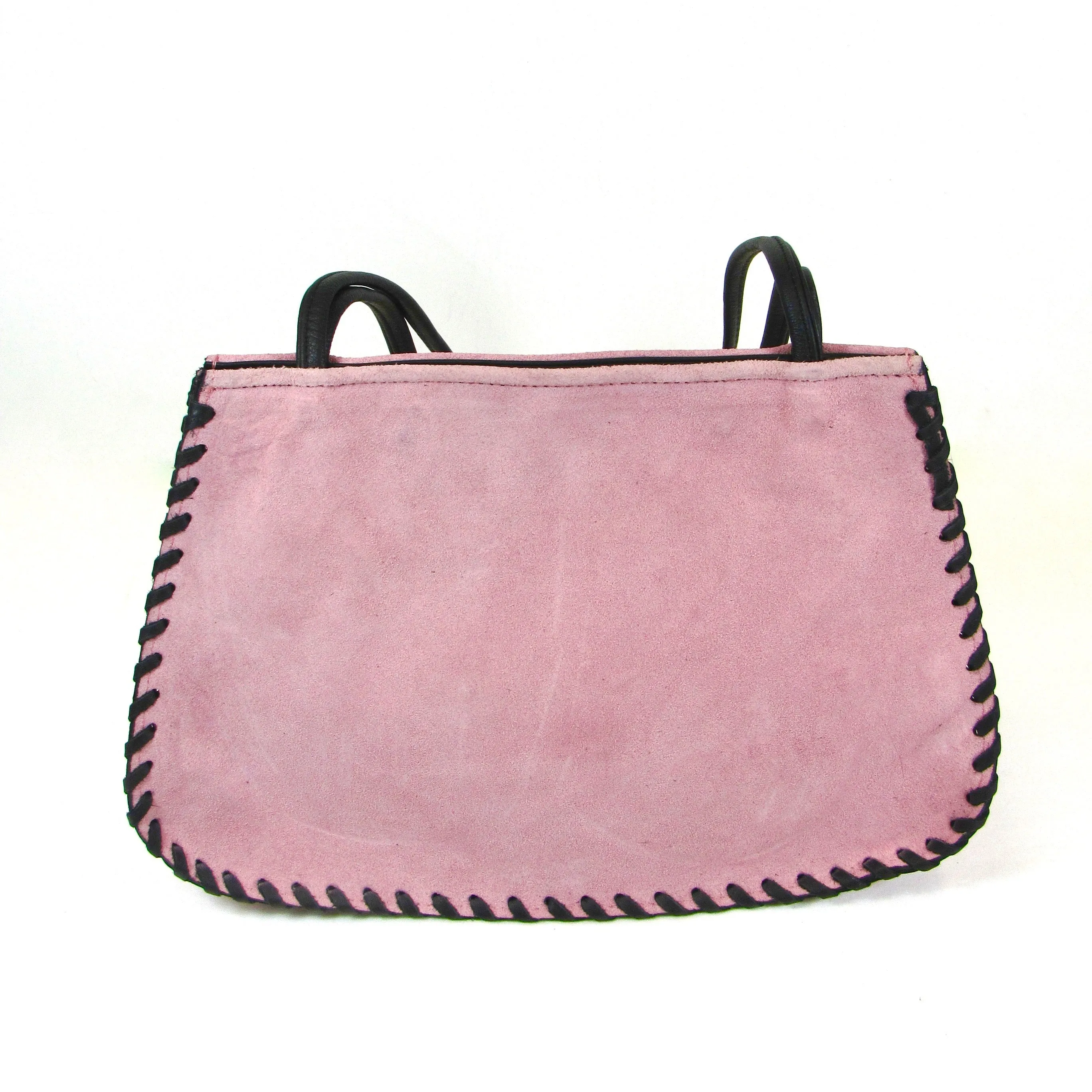 SP38-P  Laced Suede Purse - Pink