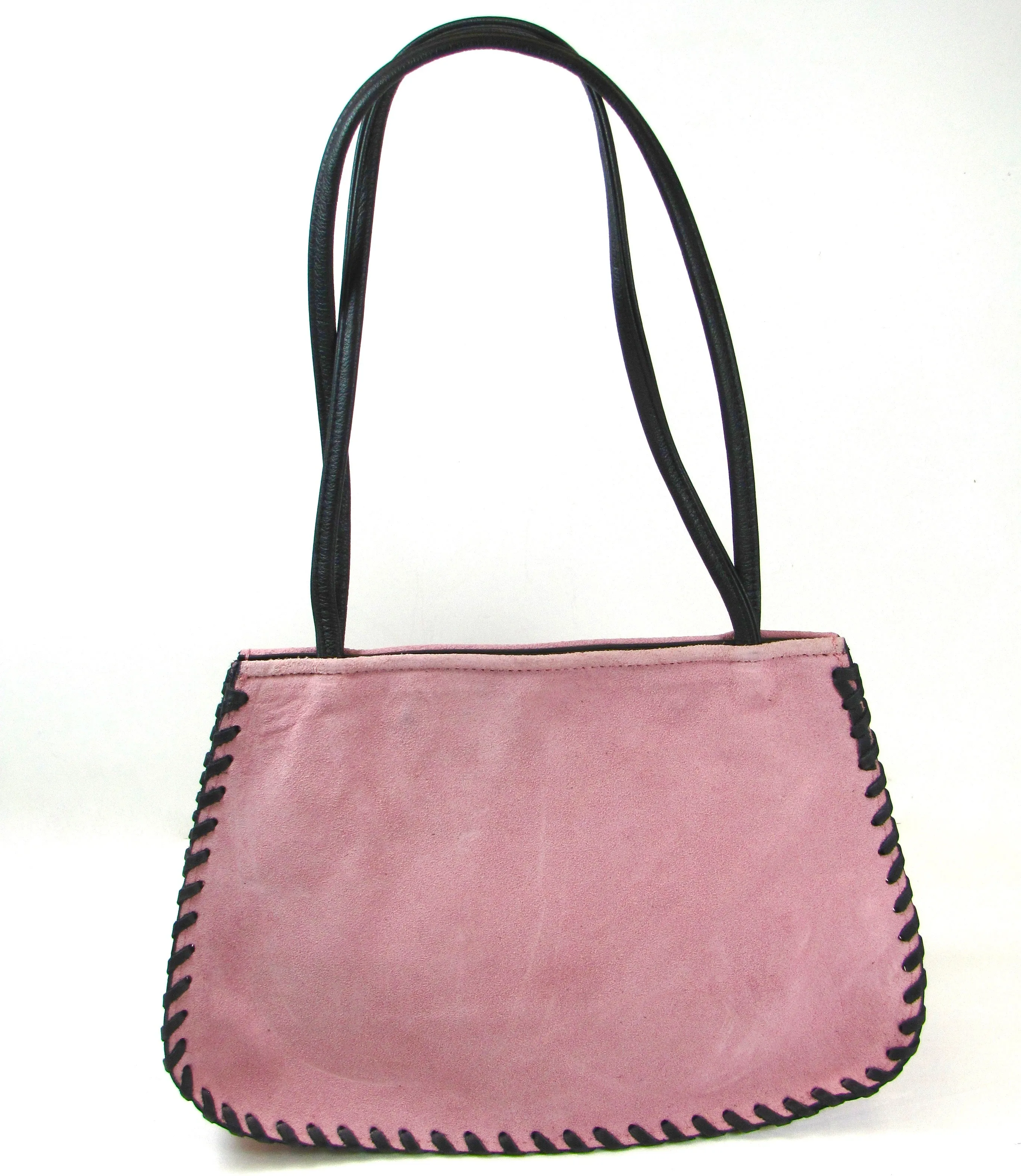 SP38-P  Laced Suede Purse - Pink
