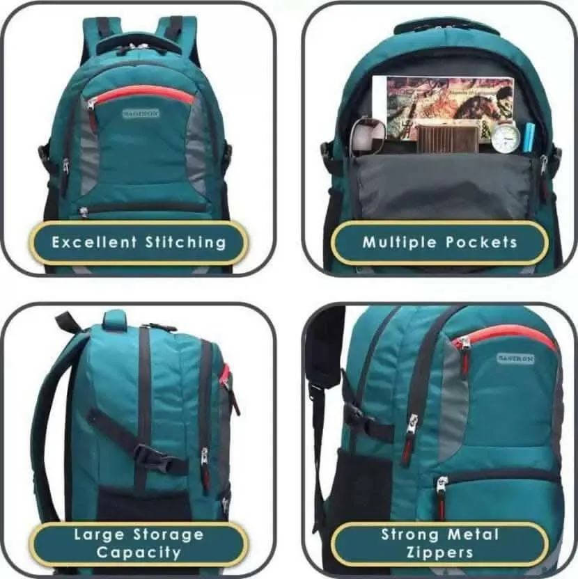 Spacy Unisex Laptop Backpack | 35L | Blue | Rain Cover