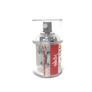 Stash x Medicom Toy Vintage Spray Can 100% Kubrick Figure Silver
