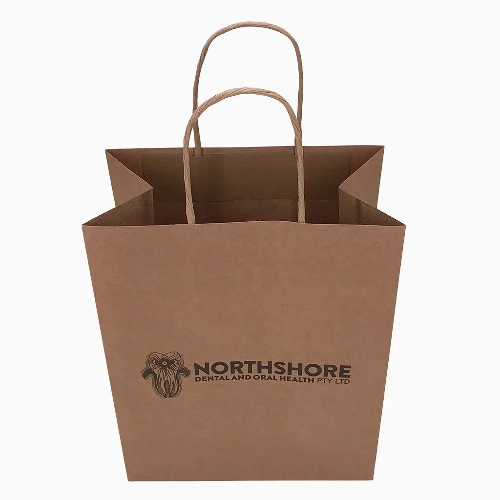 Stock Kraft Paper Carry Bag-Medium(SKP-06T)