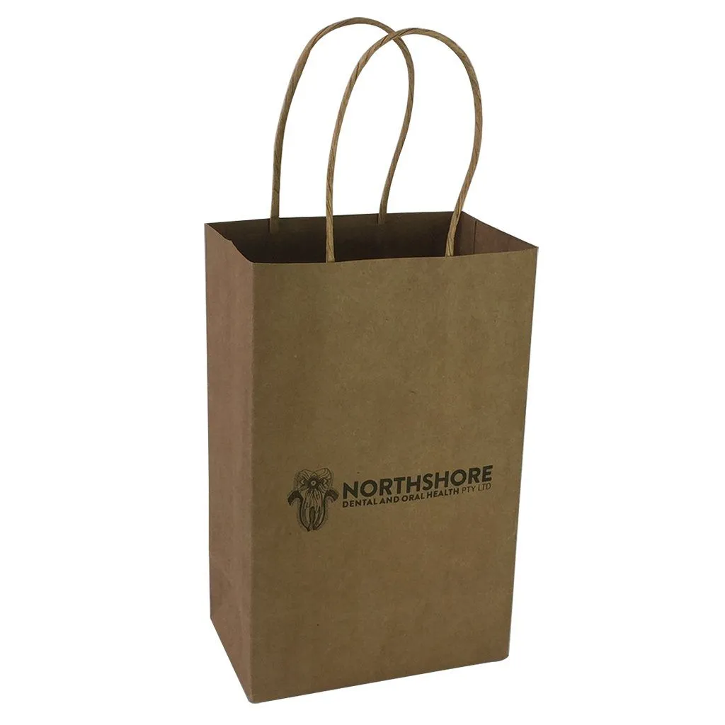 Stock Kraft Paper Carry Bag-Small(SKP-05T)