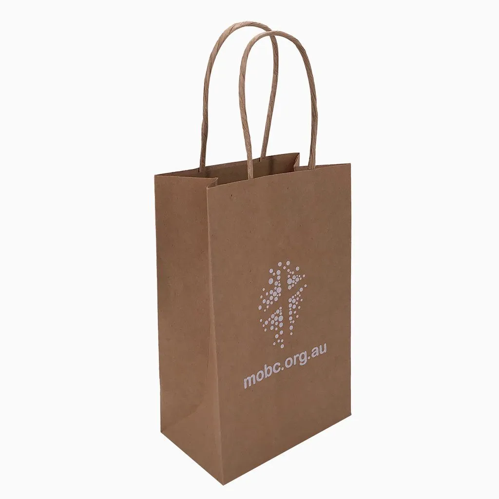 Stock Kraft Paper Carry Bag-Small(SKP-05T)