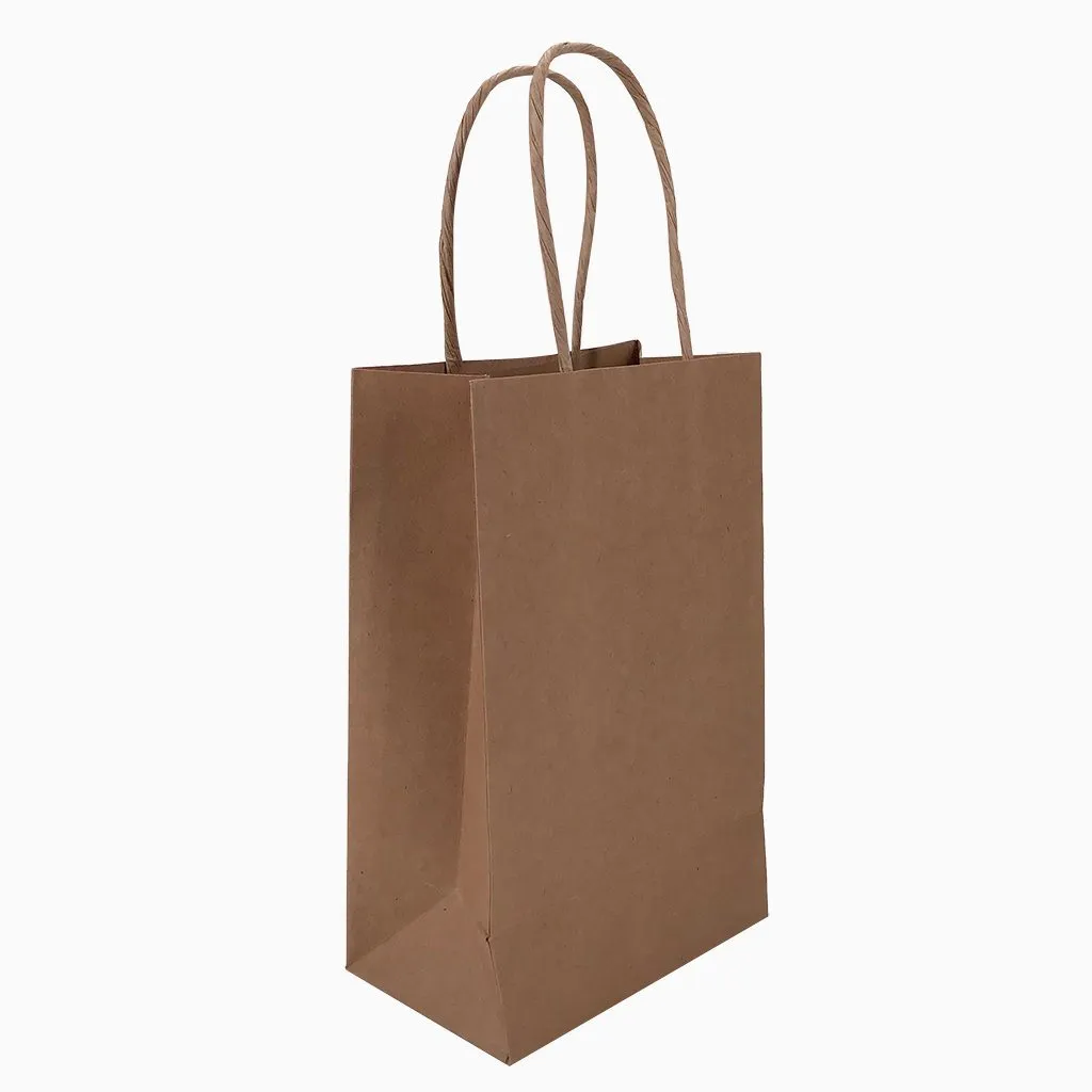 Stock Kraft Paper Carry Bag-Small(SKP-05T)