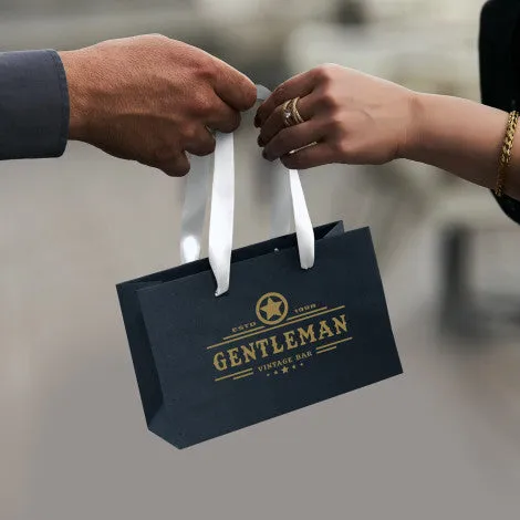 Stock Kraft Ribbon Handle Paper Bag-Small (SKP-21T)