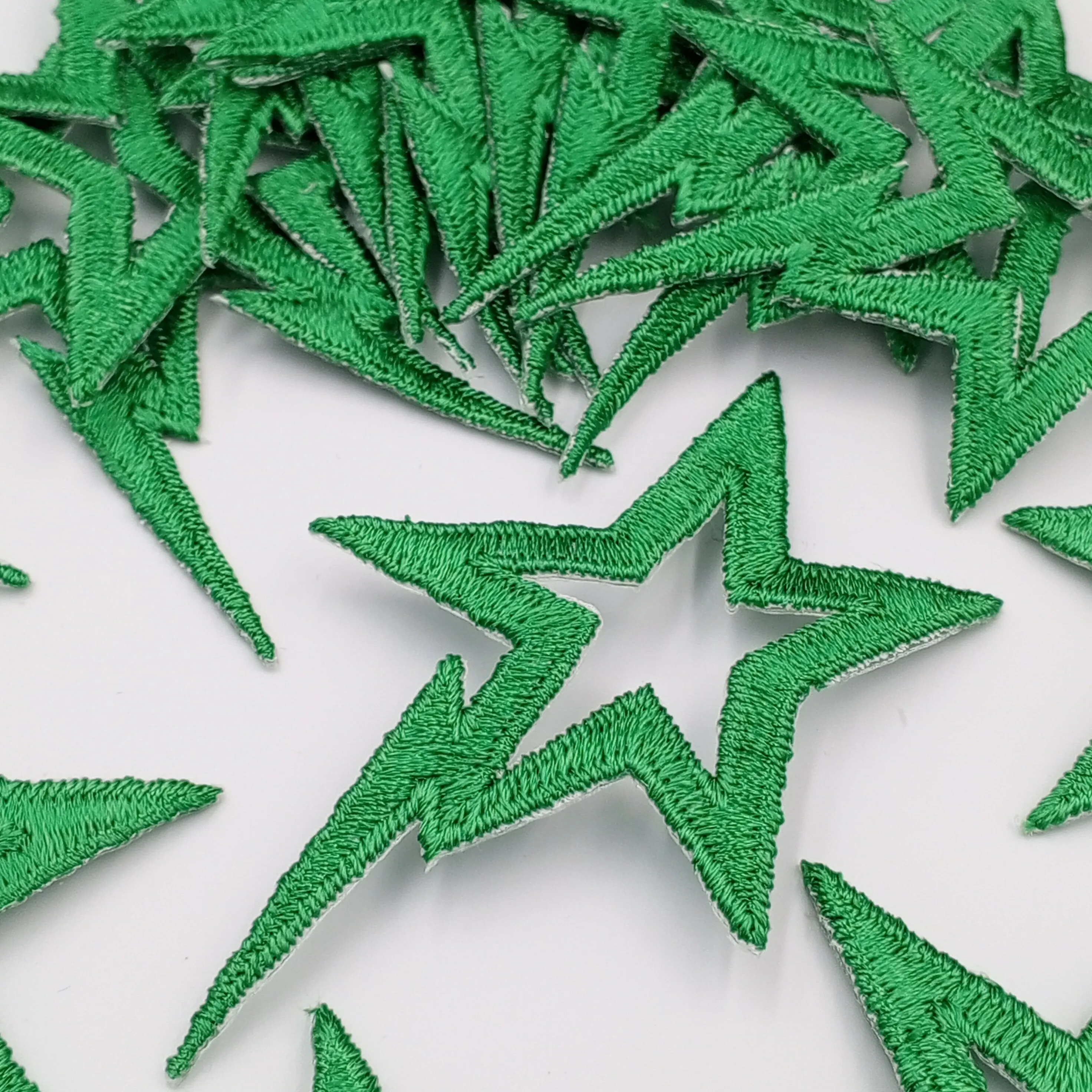 Streaking Stars Iron on Patch Green Shooting Star appliques VINTAGE Patches for T-Shirts, Jeans, Bags, Creative DIY Scrapbook Layouts #603