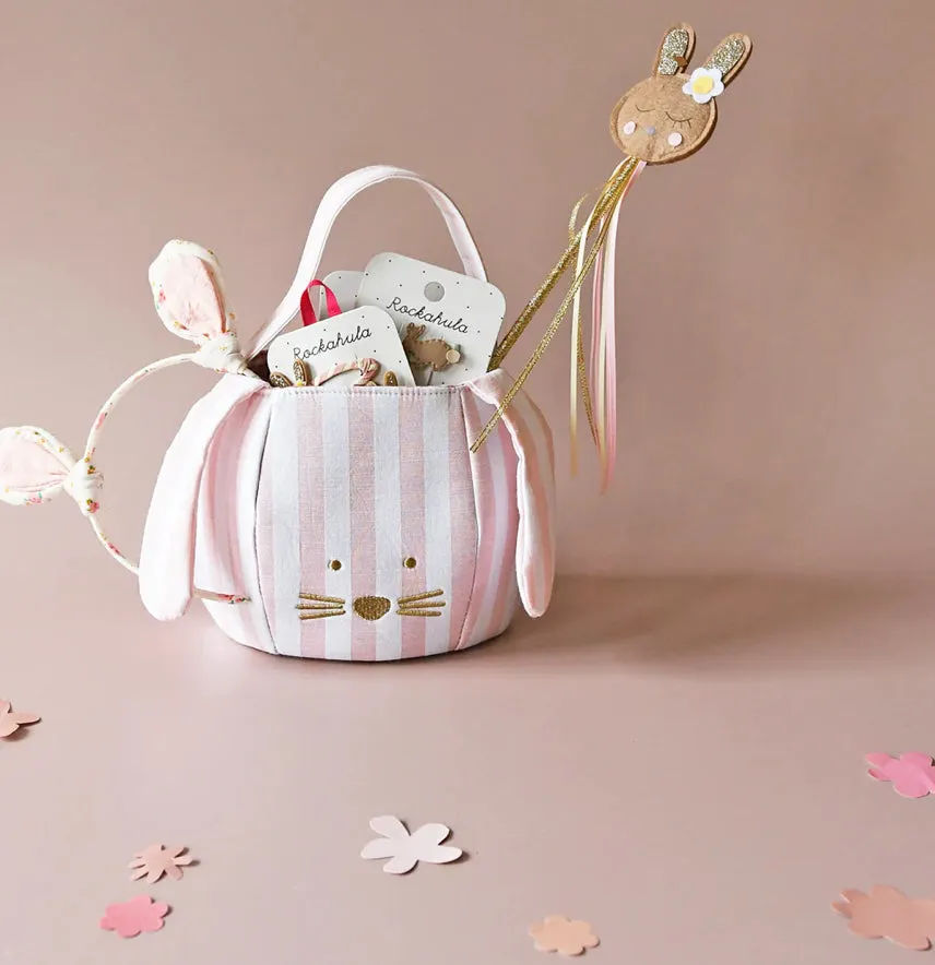 Stripy Bunny Bucket Bag