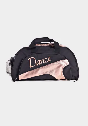 Studio 7 Eco-Friendly Junior Duffel Bag - Black   Rose Gold