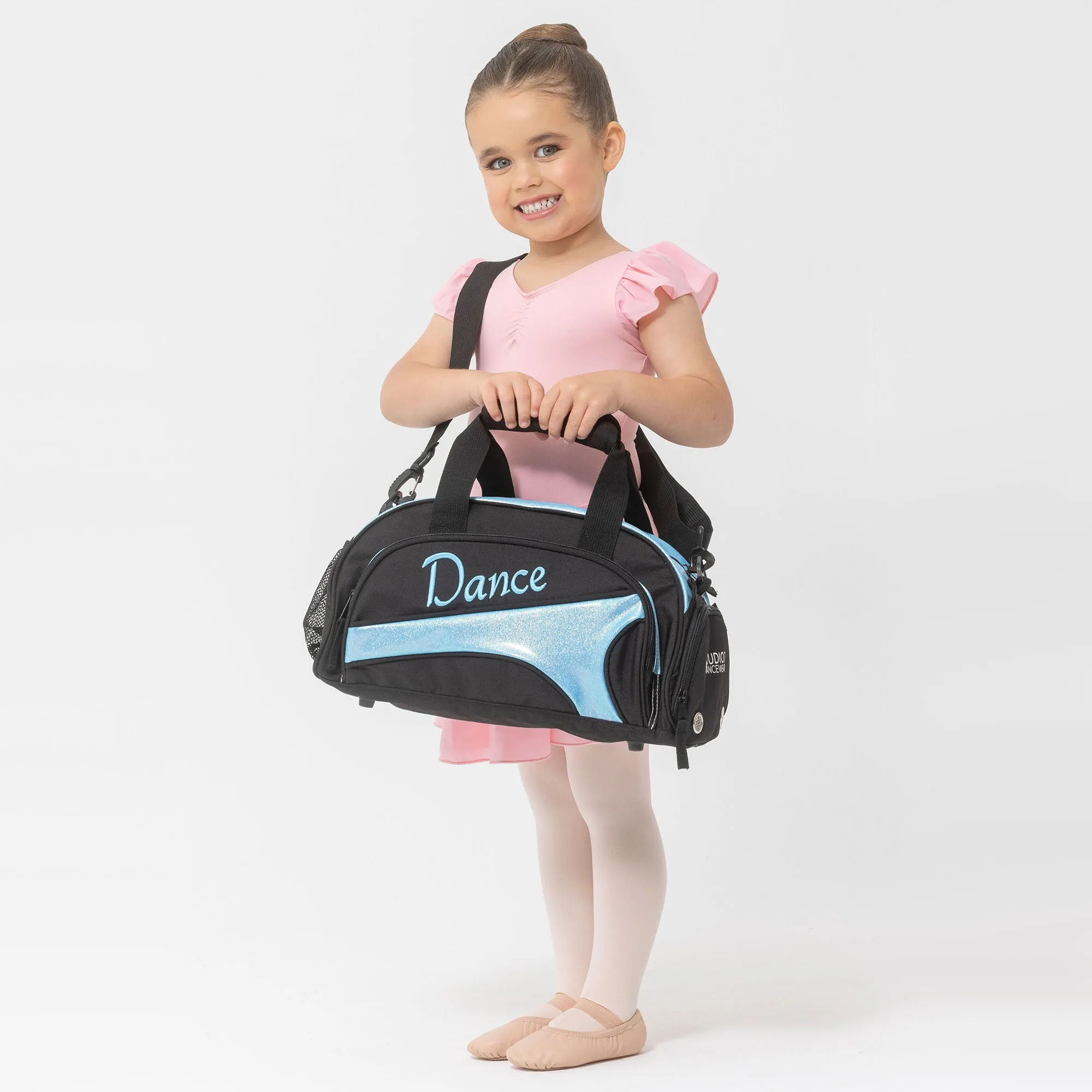 Studio 7 NEW Eco-Friendly Mini Duffel Bag - Black   Berry Glitter