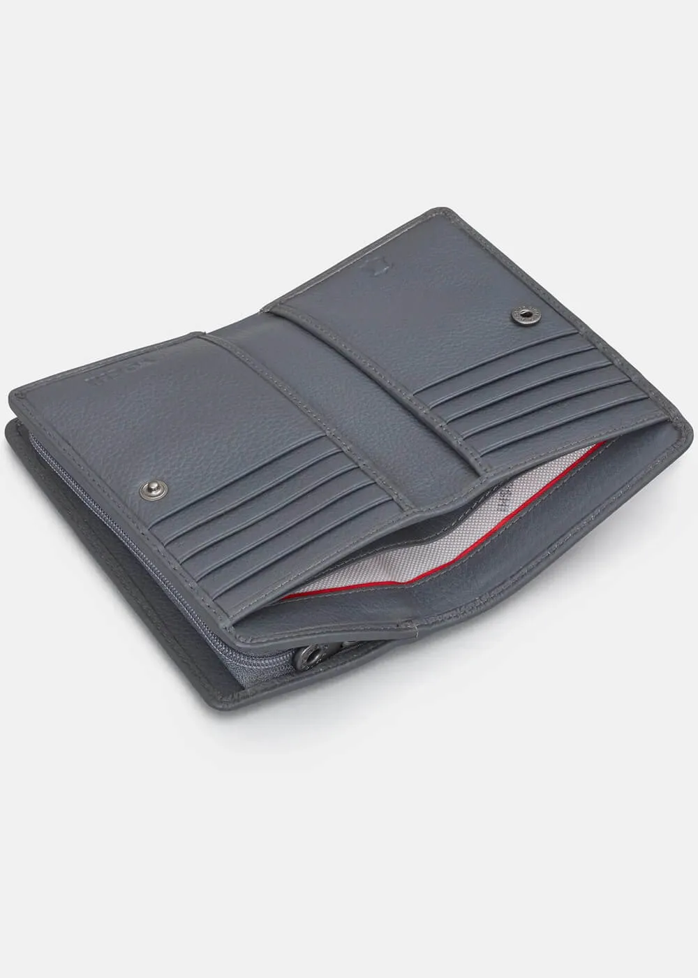Succubus Bags Books Emily Bronte Bookworm Leather Zip Around Wallet Grey