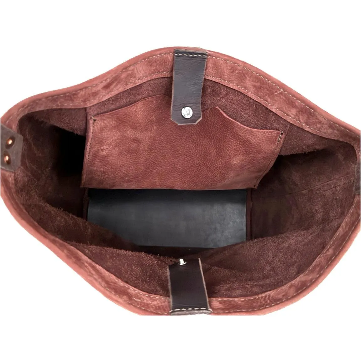 Suede Bucket Bag