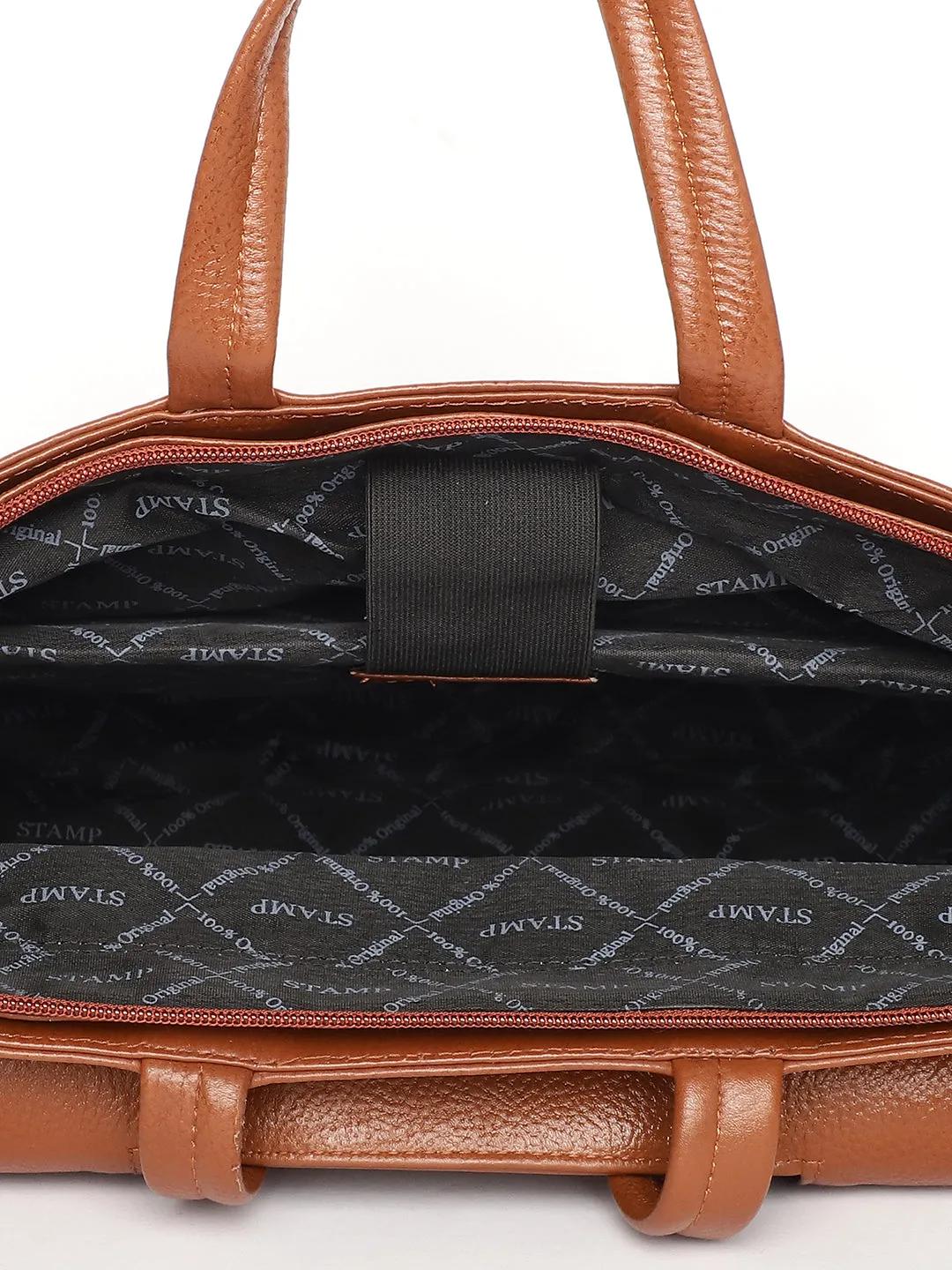 Tan Leather Flap Laptop Bags ZP12126