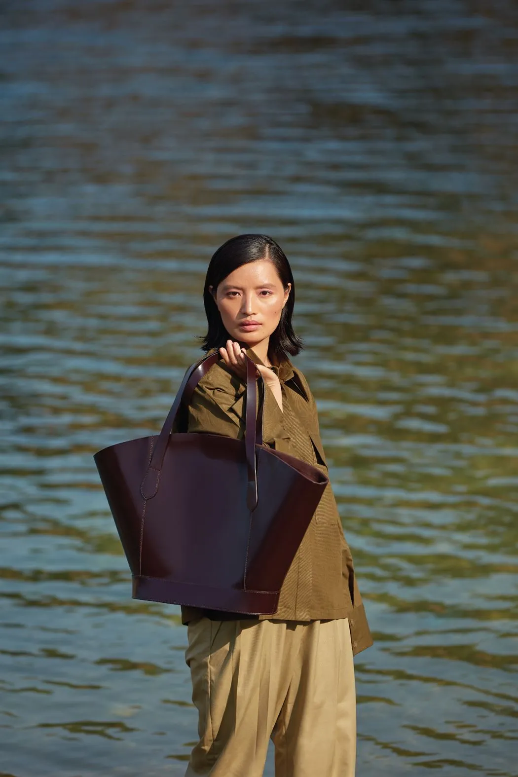 Tanned   I   Bucket Bag    Tote  Cherry   TO/BU-CH  I Leather Bag