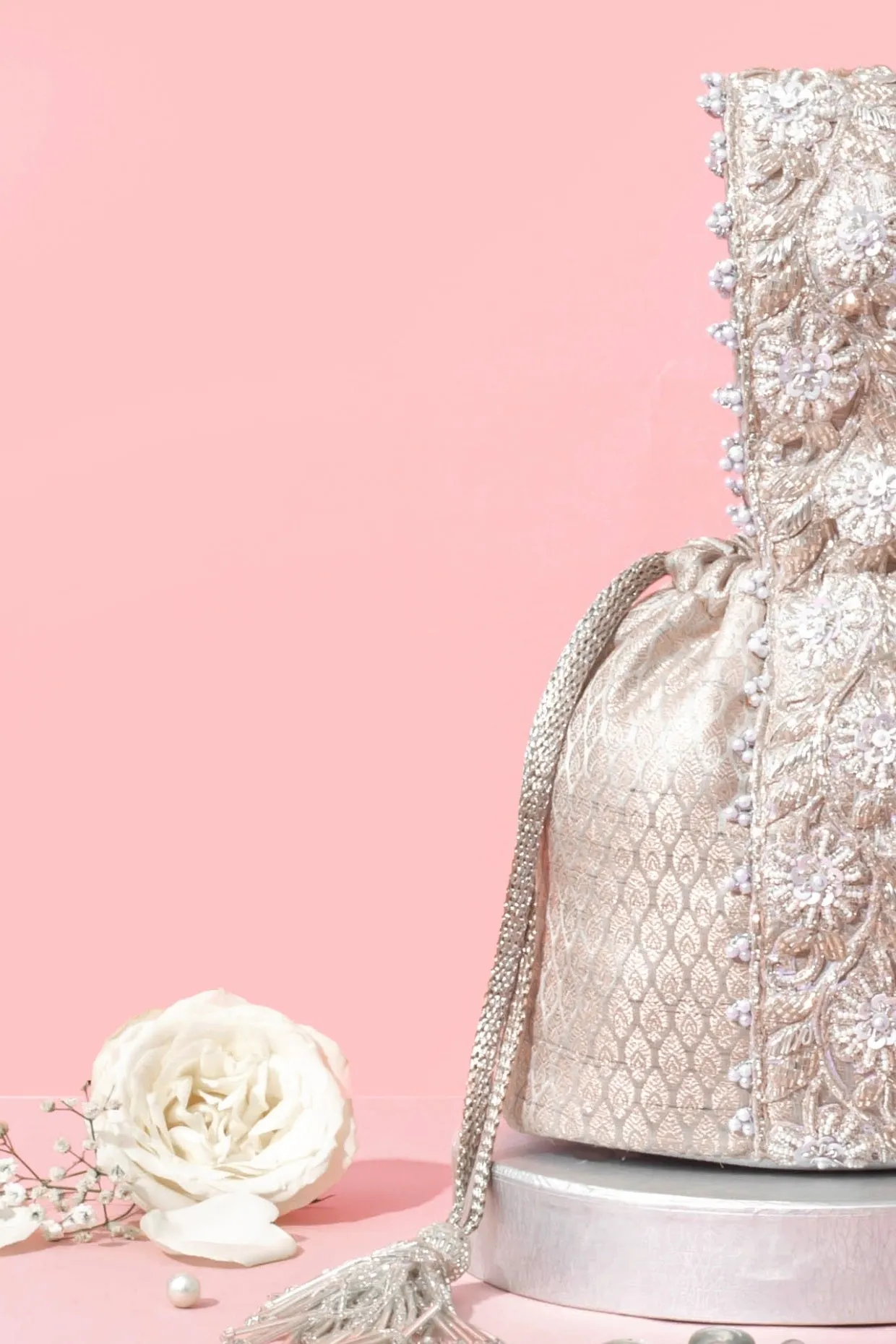 Tej Bucket Bag - Silver