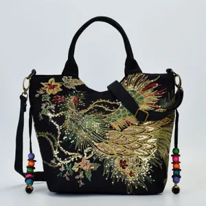 The Modernist Shiny Peacock Vintage Totes Bag