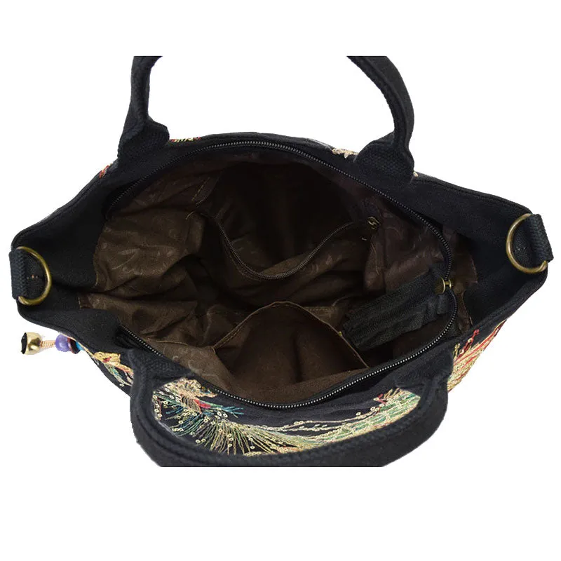The Modernist Shiny Peacock Vintage Totes Bag