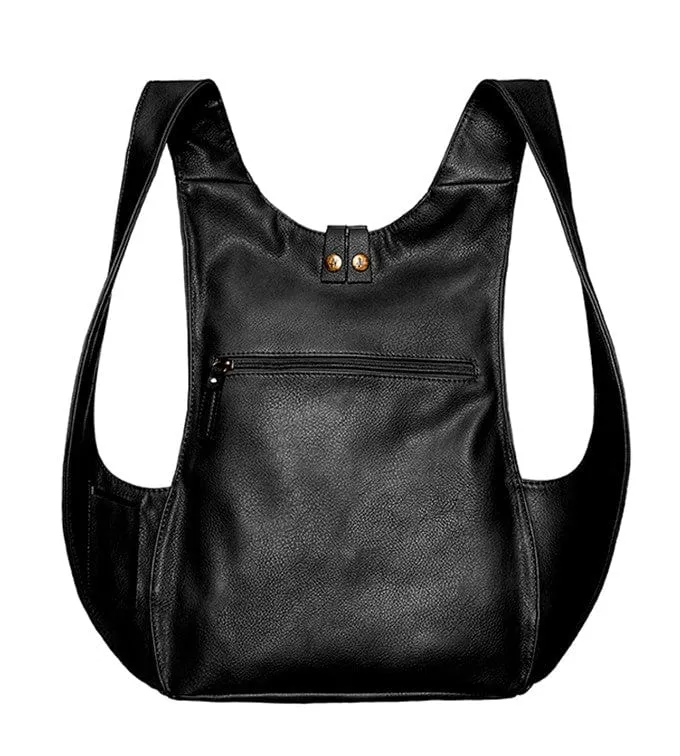The Original Vegan Leather Backpack | Black