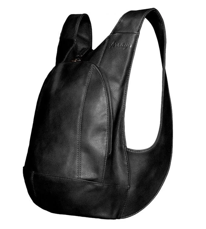 The Original Vegan Leather Backpack | Black