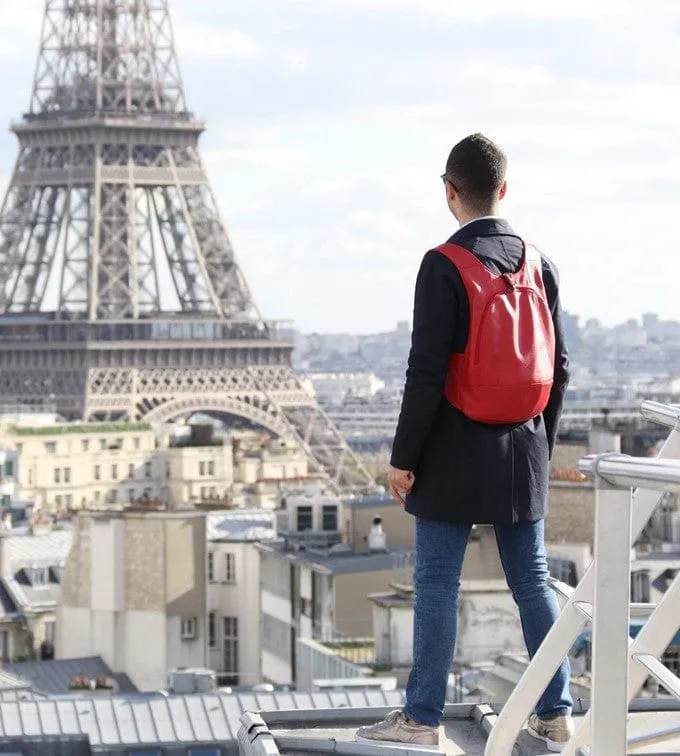 The Original Vegan Leather Backpack | Champagne