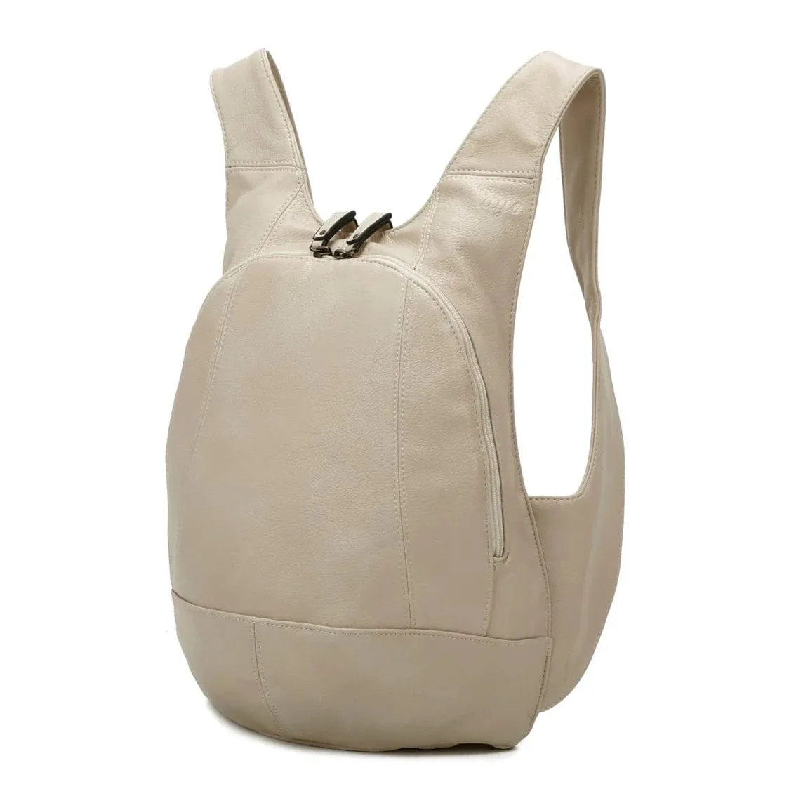 The Original Vegan Leather Backpack | Light Grey
