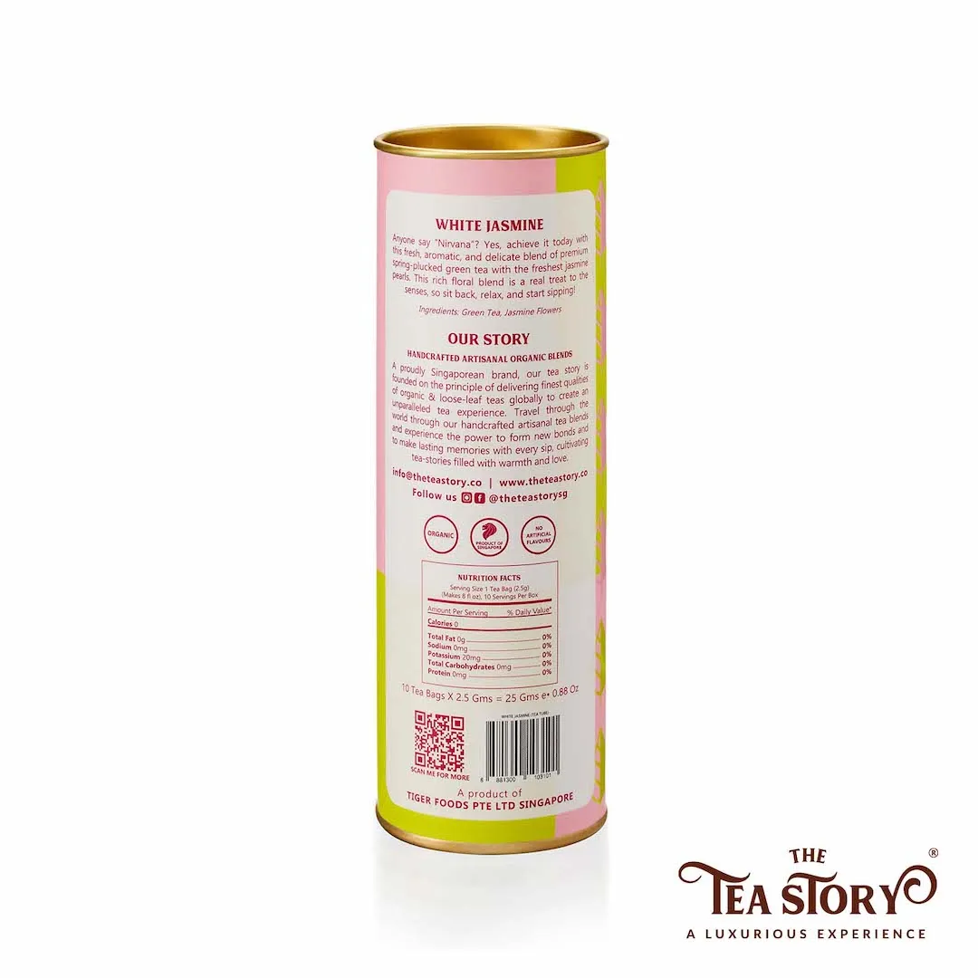 The Tea Story White Jasmine Tea Tube