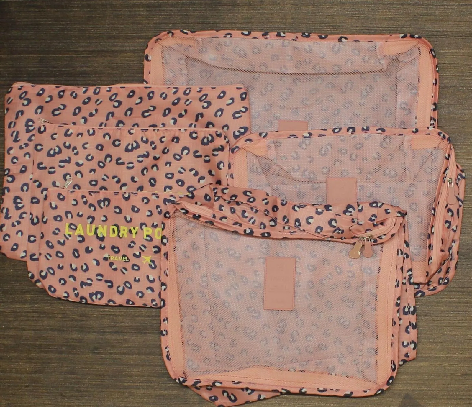 Three Elephants 6-Piece Luggage Organizer Set