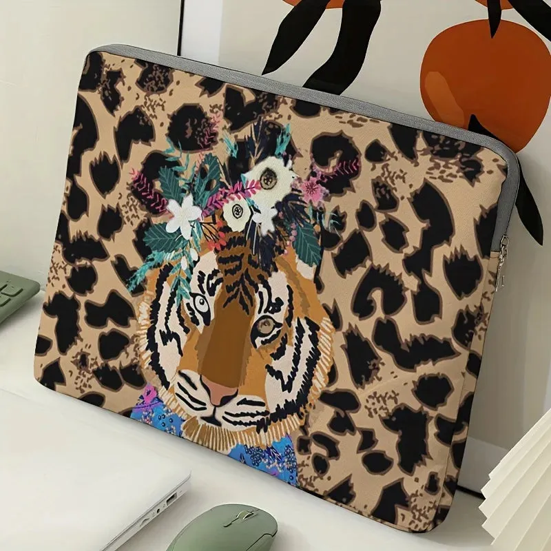 Tiger Patterned Laptop Bag suitable for 14 inch laptops