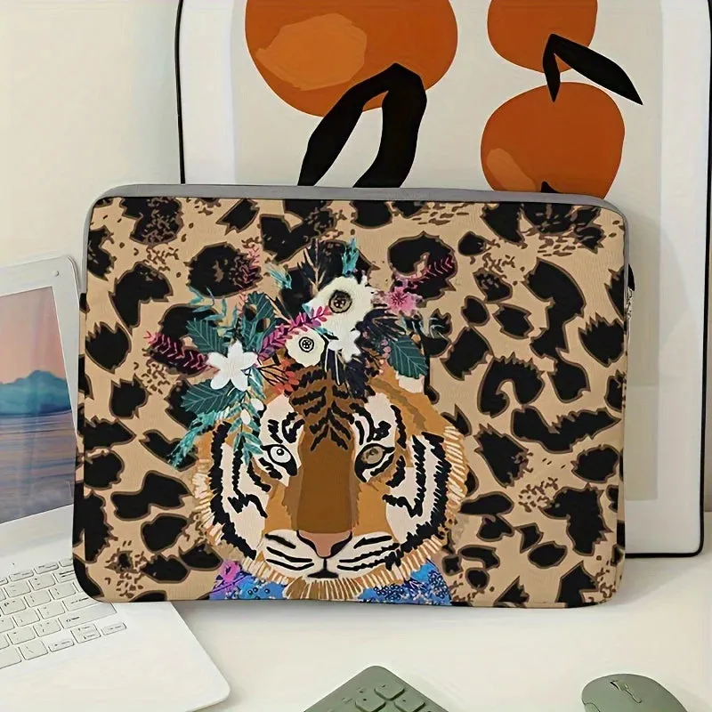 Tiger Patterned Laptop Bag suitable for 14 inch laptops