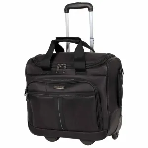Tosca Business 15.4 Inch Laptop Rolling Tote Black