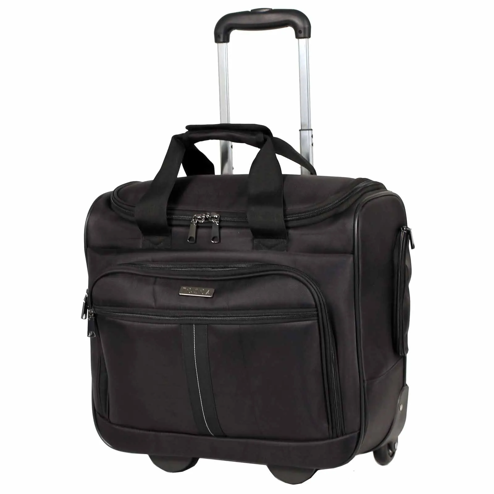Tosca Business 15.4 Inch Laptop Rolling Tote Black
