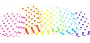 treat bags small - polka dot - bubblegum