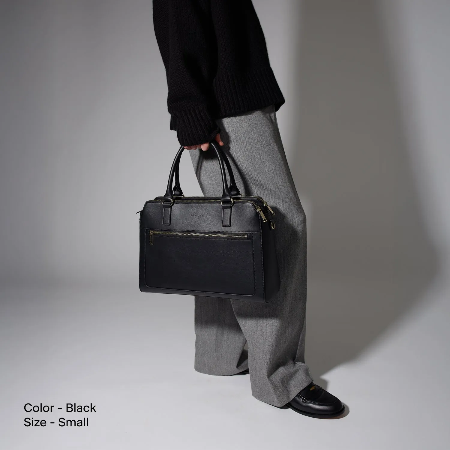 Trinity - Recycled Smooth Leather - Black / Gold / Camel