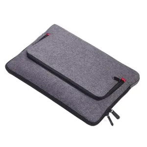 TROIKA Laptop Bag & Portfolio Document Bag for Tablet up to 13": Grey