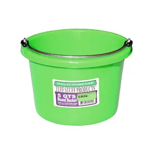 Tuff Stuff small round bucket 5 qts (Green)