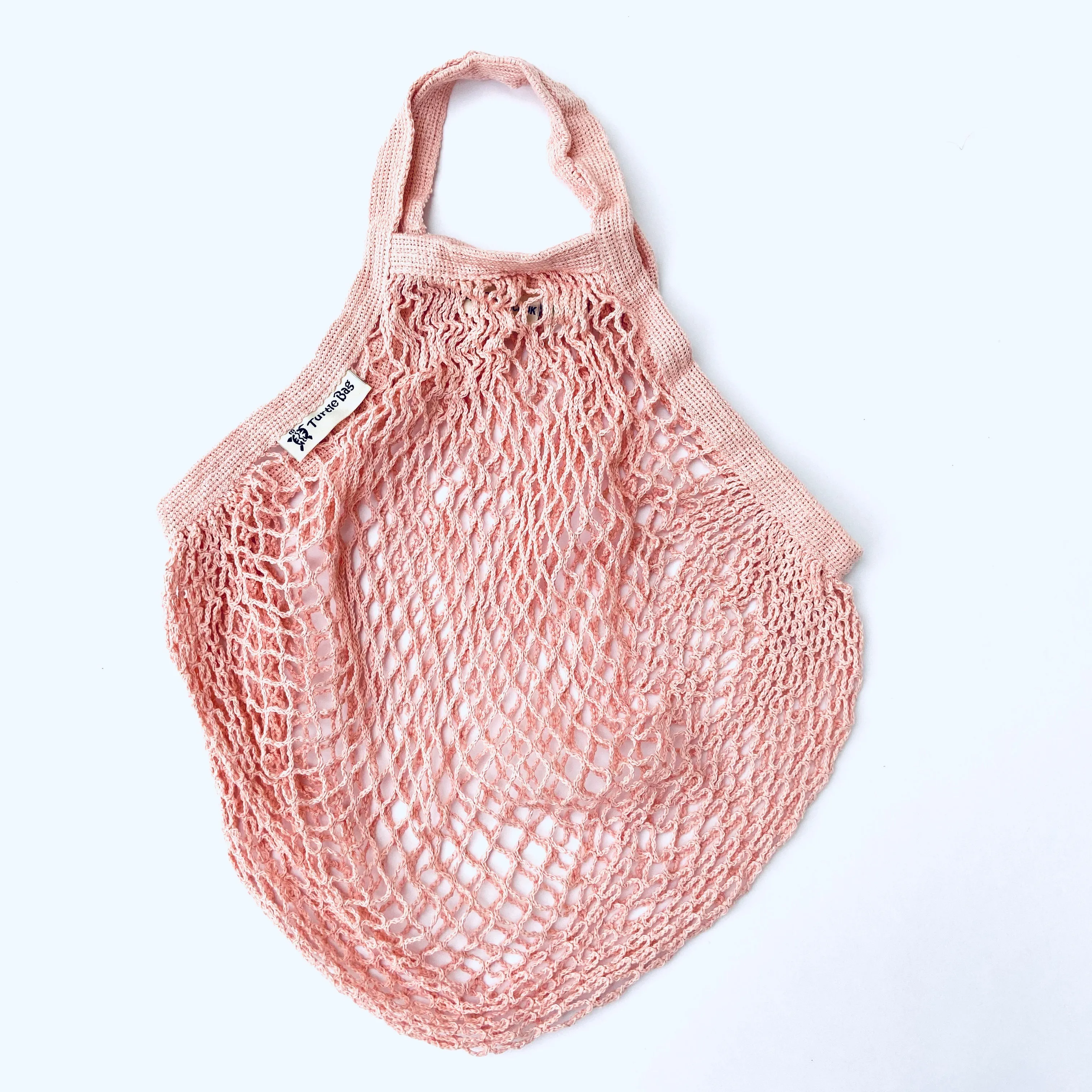 Turtle Bags Short Handled String Bag - Blush