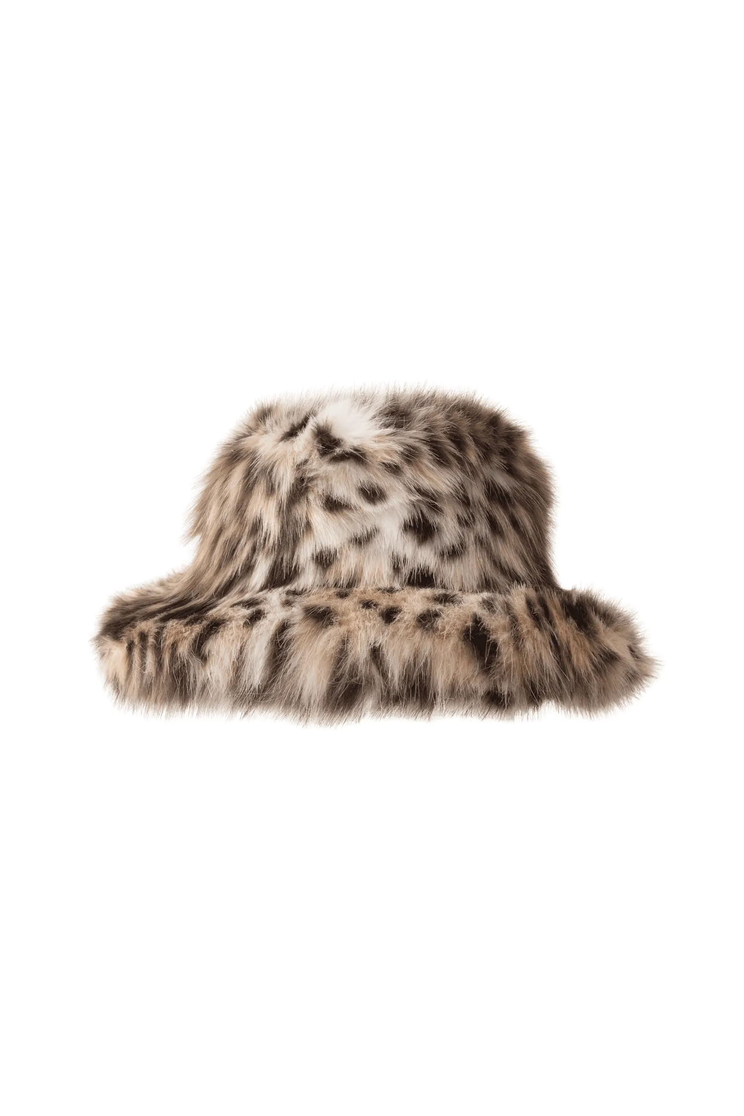 Tyler Lambert FURRY BUCKET HAT LEOPARD