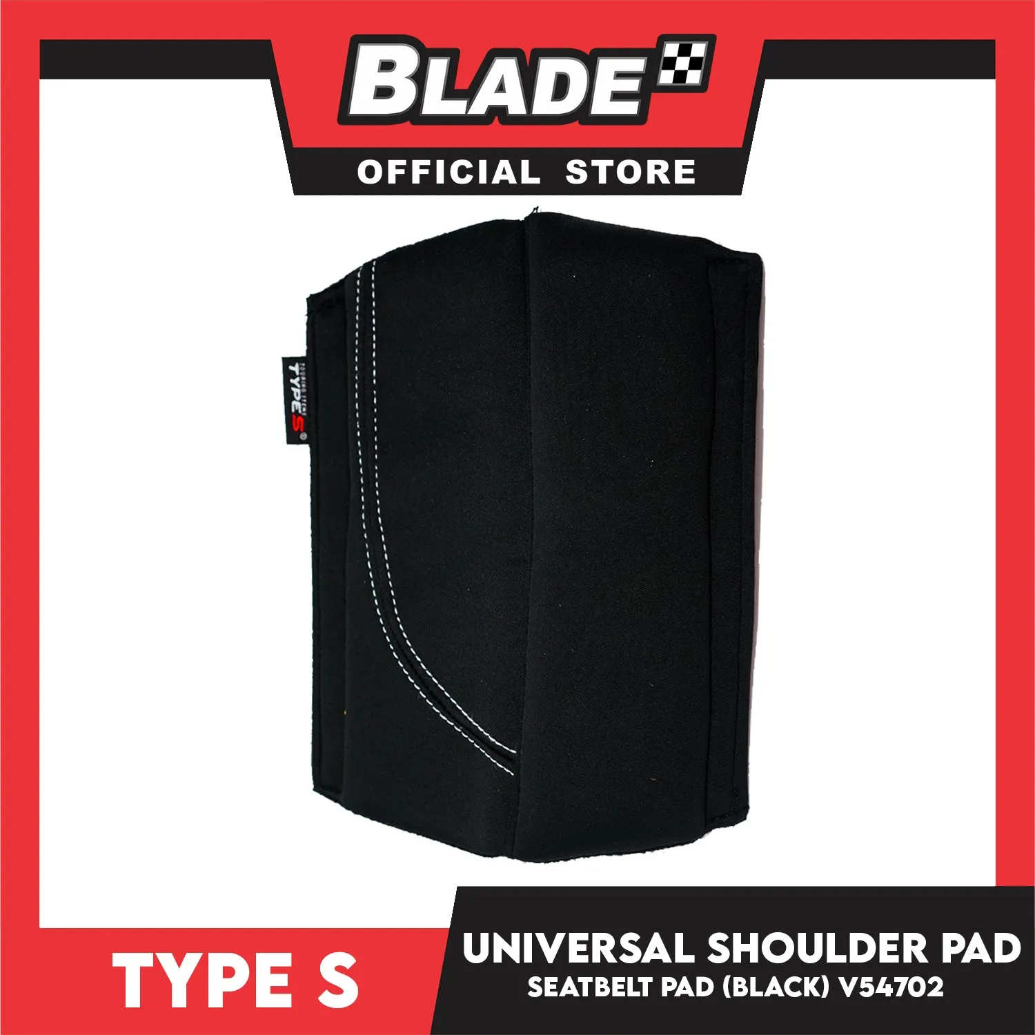 Type S  Universal Shoulder Pad Seatbelt Pad V54702 (Black)